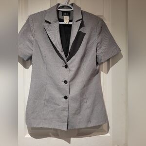 Black and White Checkered Blazer